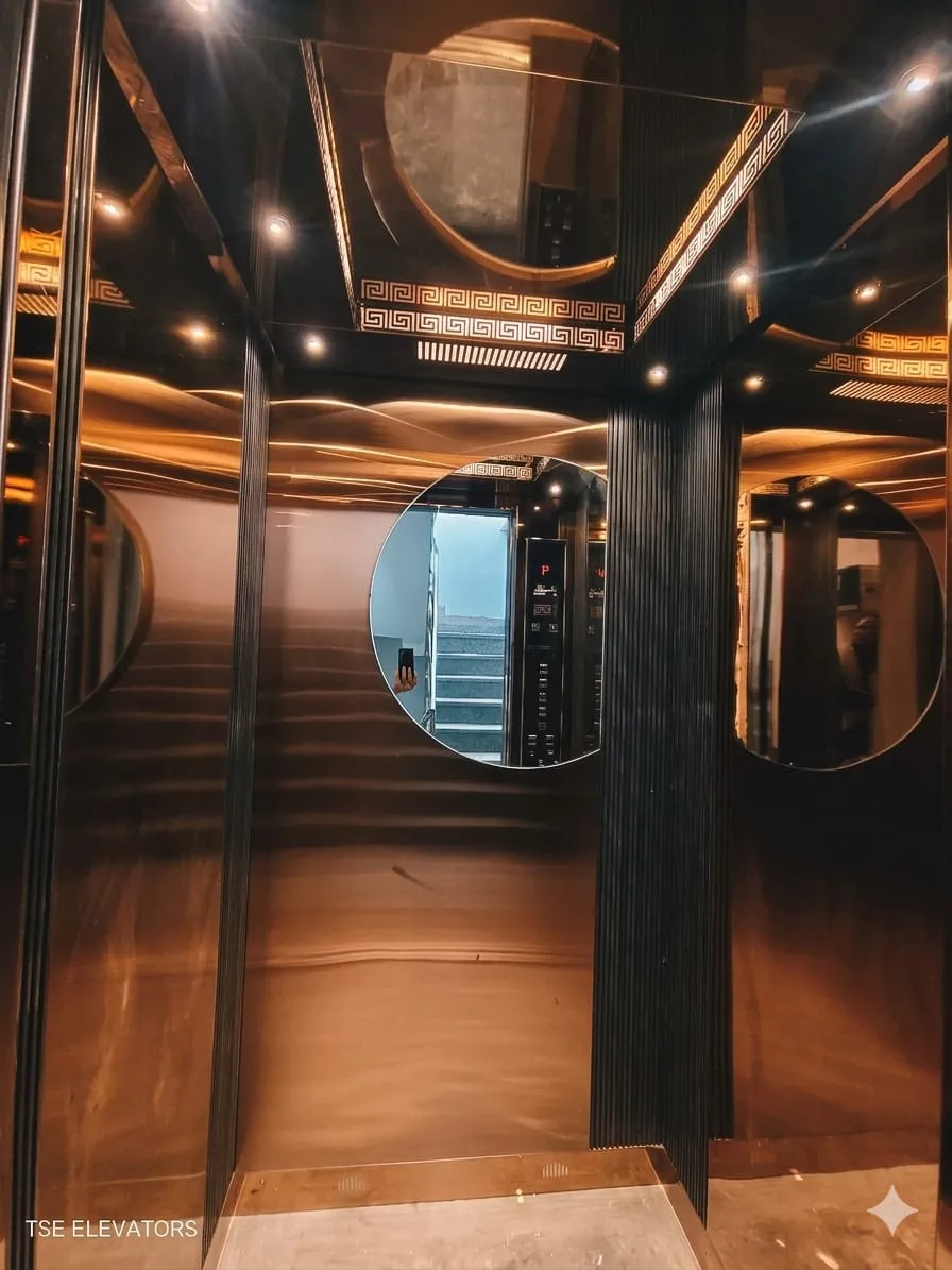 Luxury capsule and passenger elevator installation by TSE Elevators Delhi-NCR