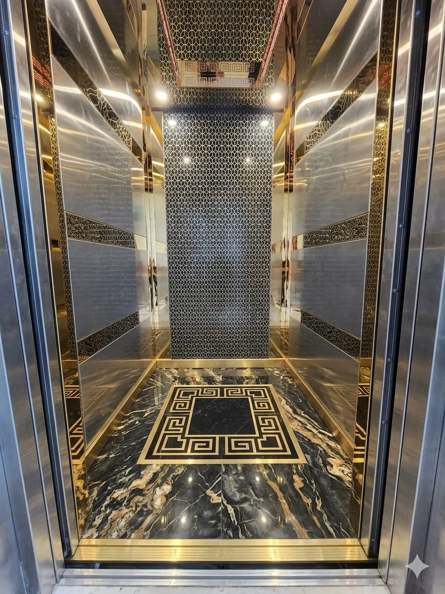 Opulent series luxury elevator manufacturer project in Delhi