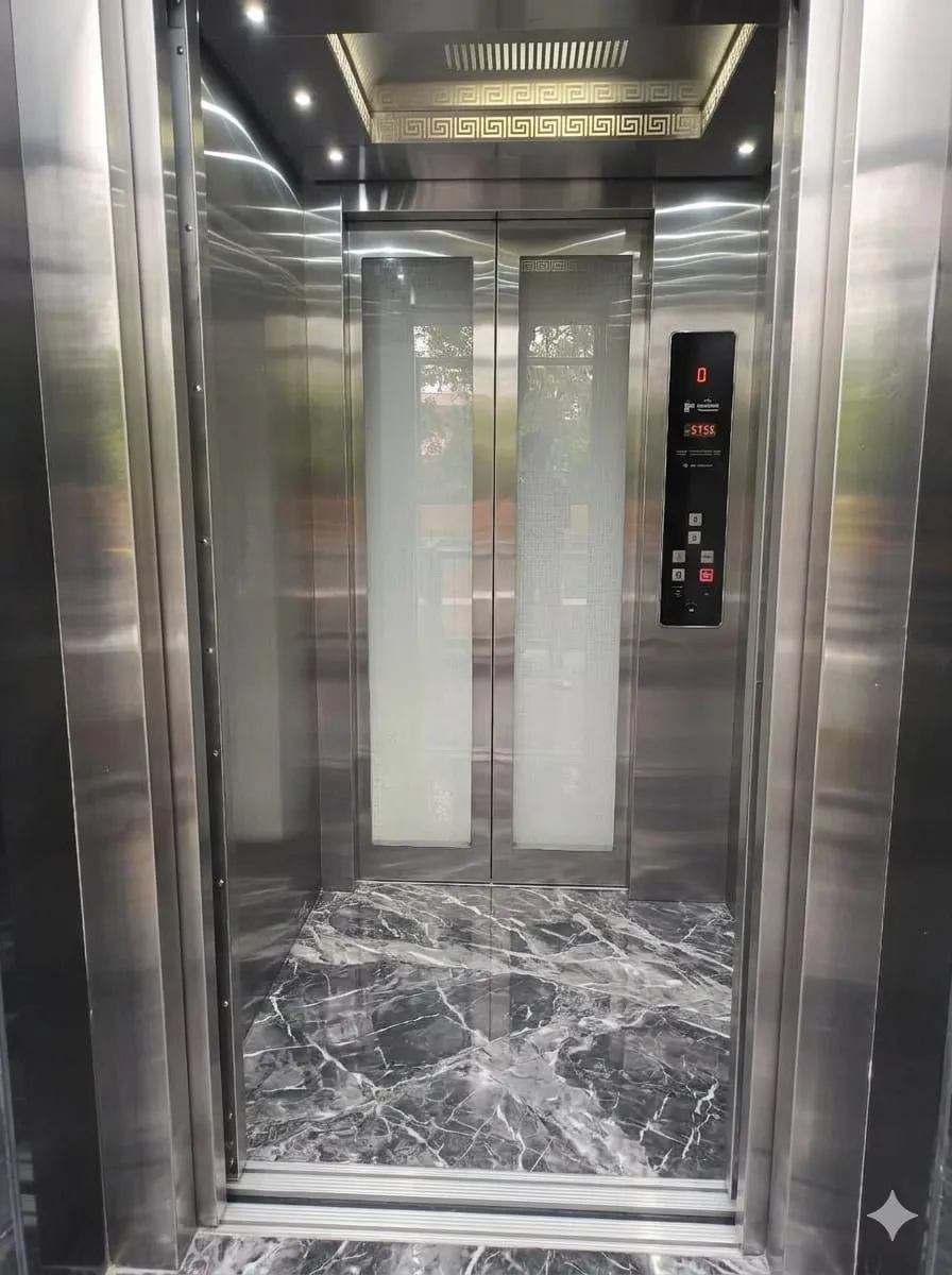 Commercial building glass lift engineering and setup
